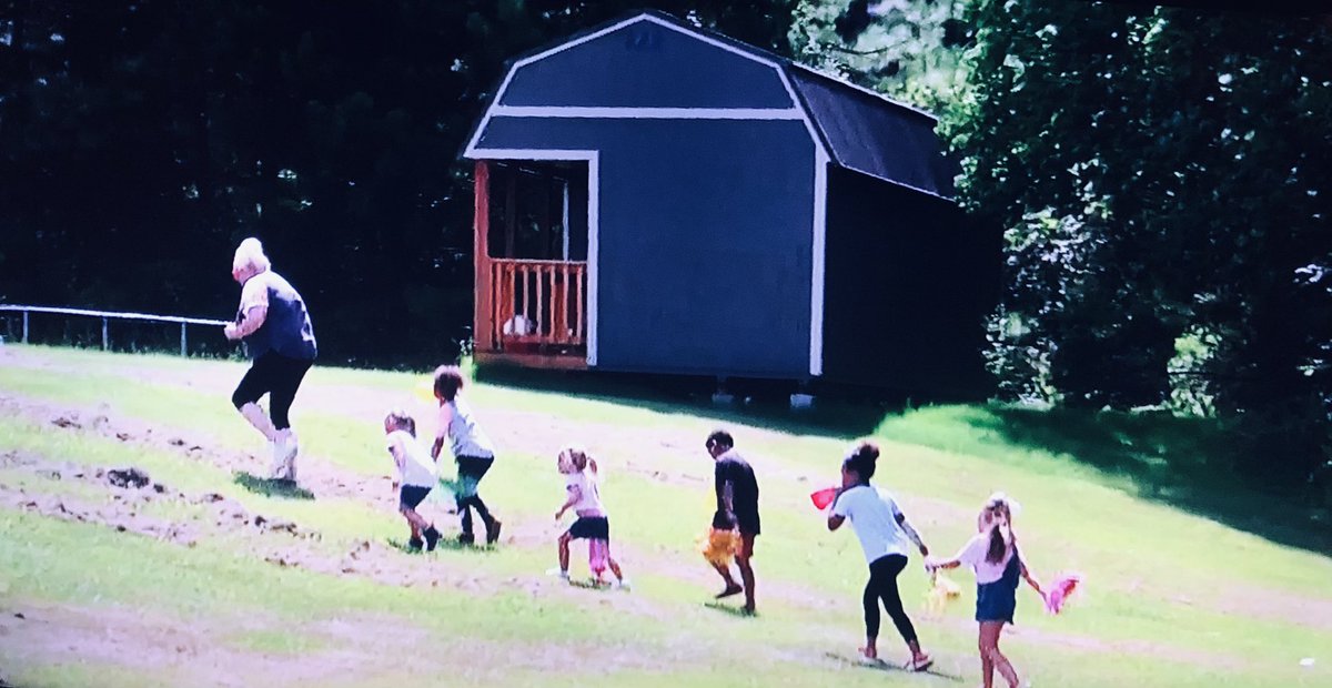 BiafraGiallo's tweet photo. Gotta love Angela &amp; the grand babies running up that hill like some kind of redneck version of a scene out of The Seventh Seal #90DayFiance #90DayFianceHEA #90DayFianceHappilyEverAfter #90DayFiancePillowTalk https://t.co/f0PRk9hnnq