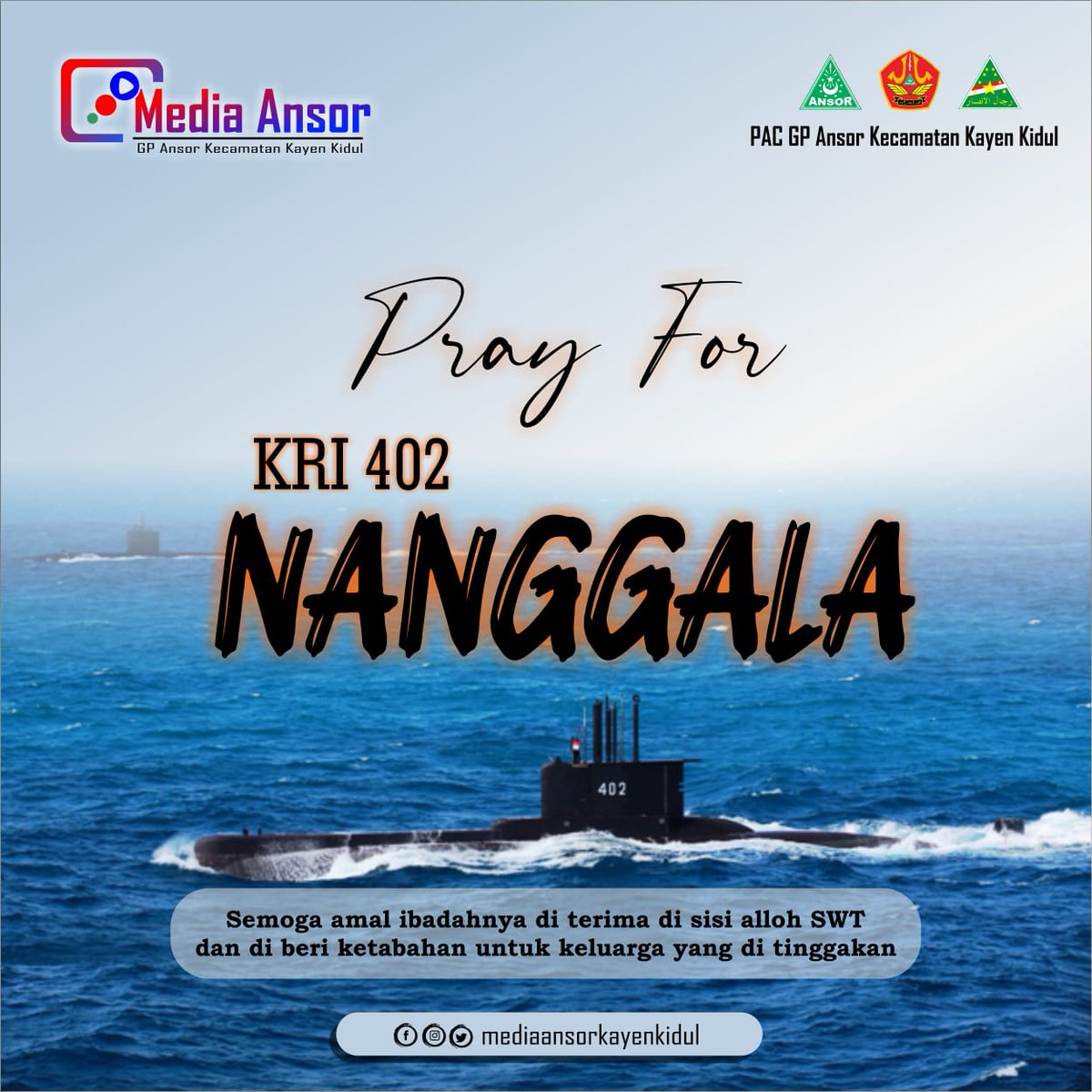 AnsorKayen's tweet photo. Semoga amal ibadahnya di terima di sisi Alloh SWT dan di beri ketabahan untuk keluarga yang di tinggalkan . amin.

#prayforKRI402NANGGALA https://t.co/6gzbJhizCy