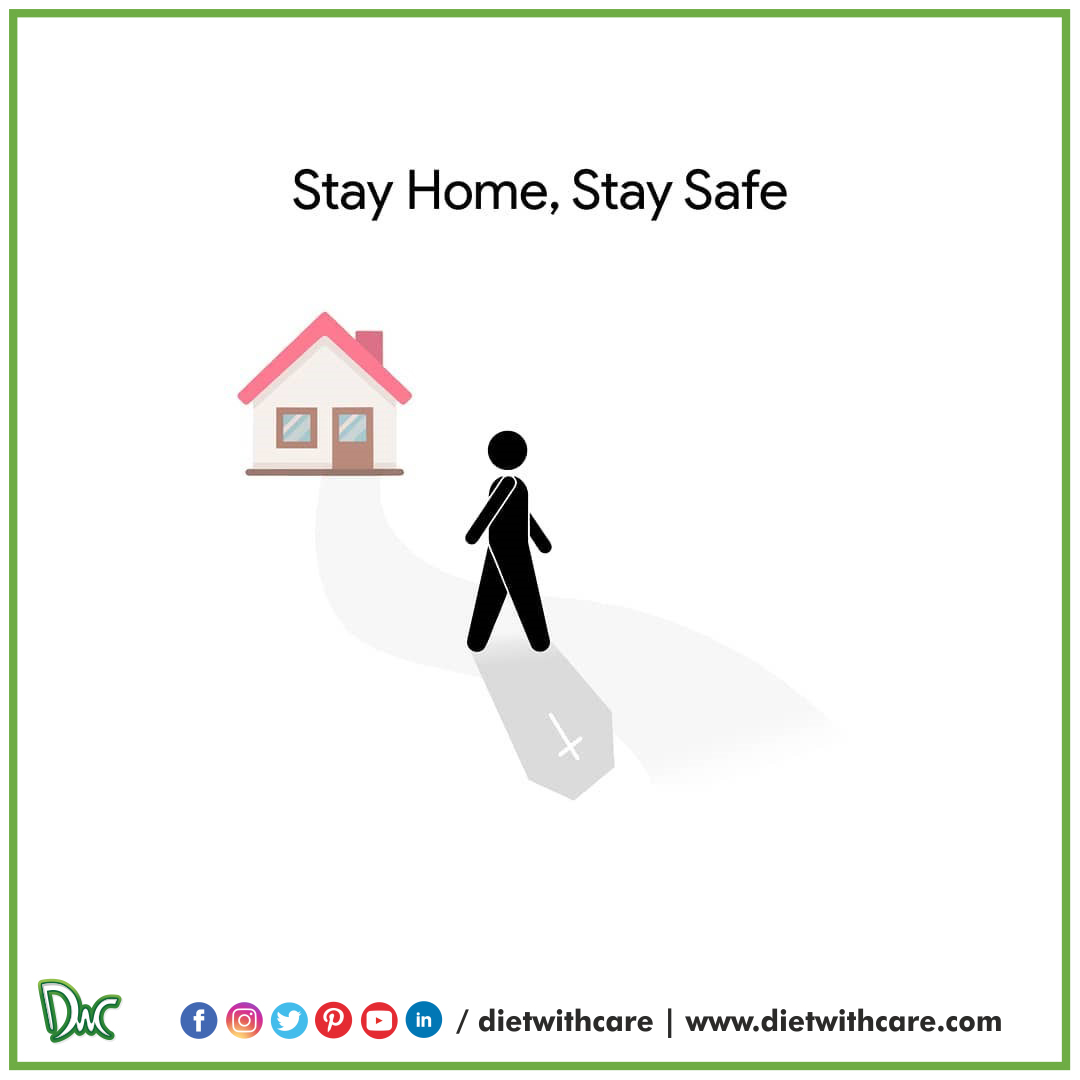 Stop the spread. Stay Home, Stay Safe.
#staysafe #wearmask #maskon #covid_19 #lockdown2021 #covid #safetyfirst #healthy #health #healthy #healthyfood #healthyeating #Fitness #workout #food #exercise #dwc #dietwithcare #staysafe #stayhome #stayhealthy  #stayfit #stayfitandhealthy