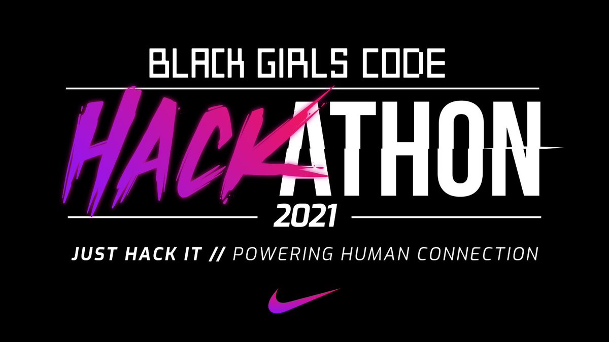 BlackGirlsCode's tweet photo. Special thank you to our sponsor @Nike for teaming up with us to bring this innovative and impactful experience to life! #stem #hackathon #tech #innovation #poweringhumanconnection https://t.co/JGqLS8RSRo