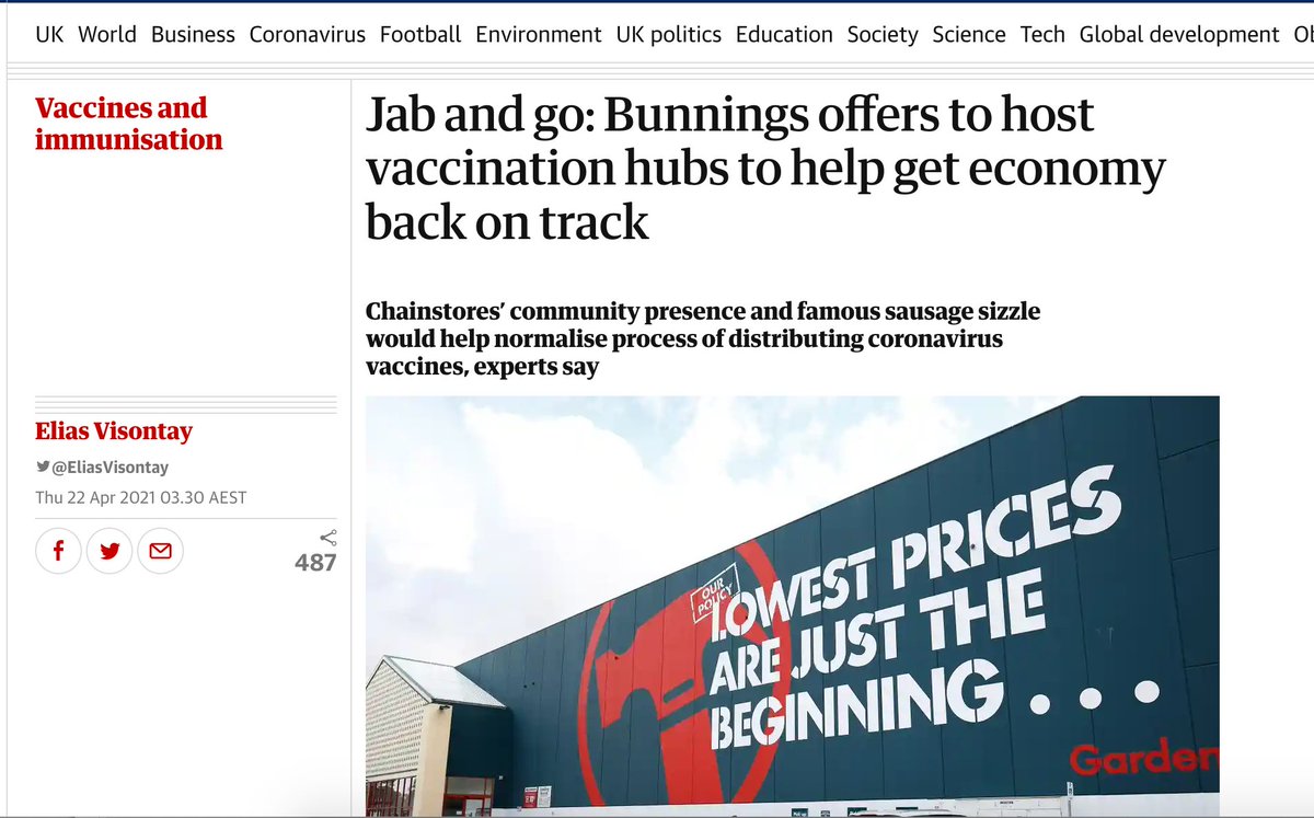 Like a quick lesson in manipulating the media and how to get your name or brand out there? Even if there's nothing really there?It's pretty easy. Lesson 1 - Bunnings.The message Bunnings is pushing here is they're here to help. Part of the community & all those cliches..