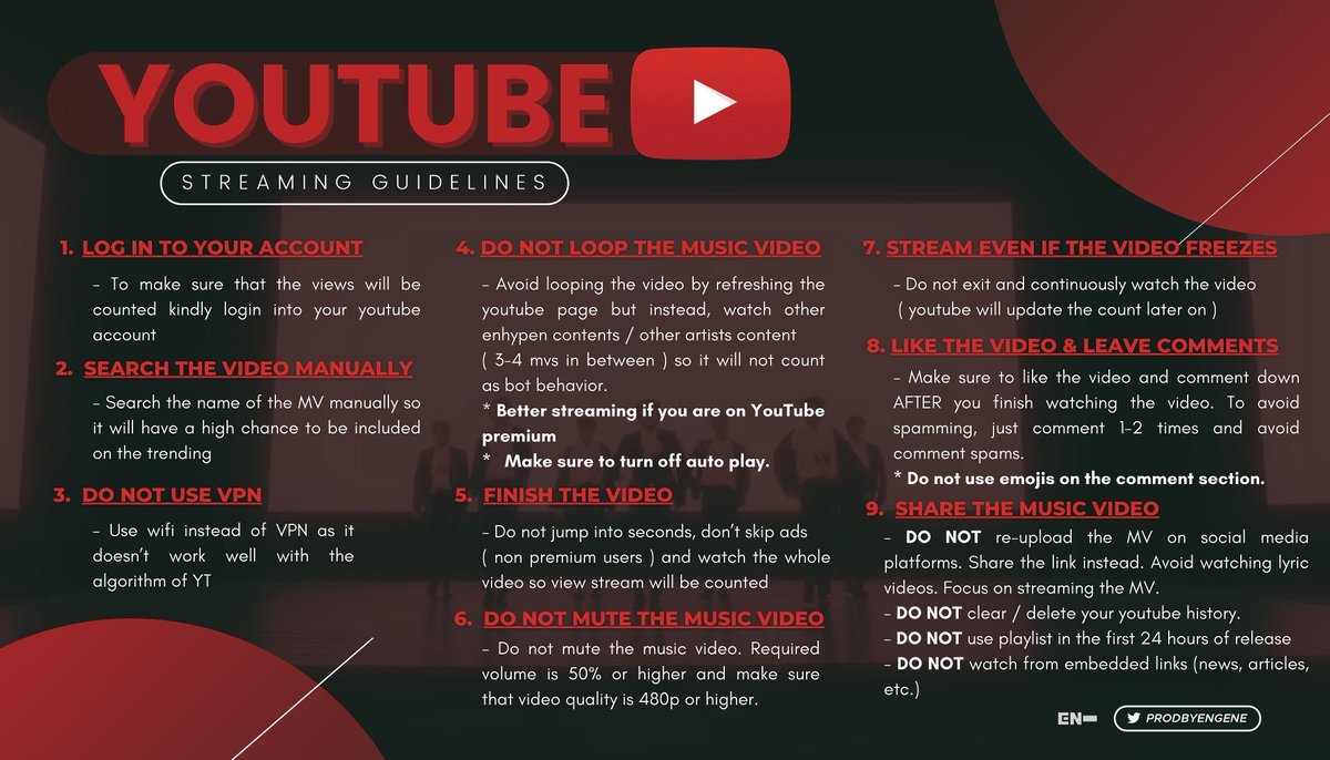 how to stream properly in different platforms: