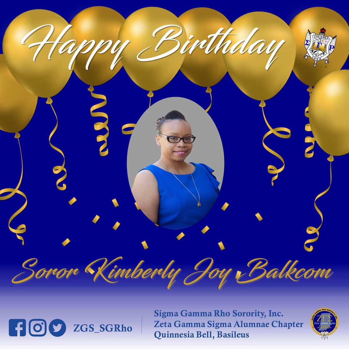 Join Us in Wishing Soror Balkcom a Happy Birthday!

#TheFutureIsZGS