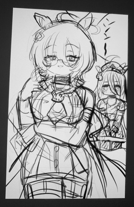 これは昨日描いてた悪の女幹部概念のタキオン 