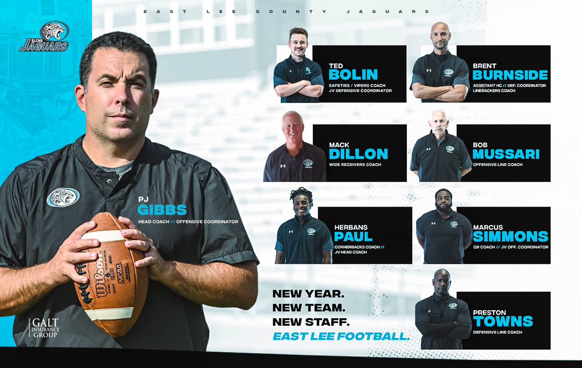 coachPJGibbs's tweet photo. Excited to have these guys on staff..looking forward to tomorrow and building our foundation #DYJ 🐆⬆️☠️ https://t.co/irS3GEEo7l