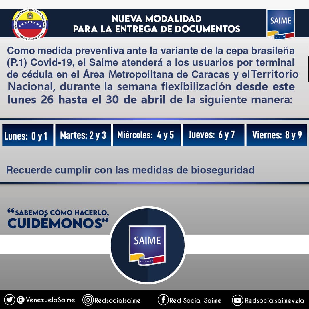 Venezuelasaime on twitter en el caso de cedulaci n a ni os el
