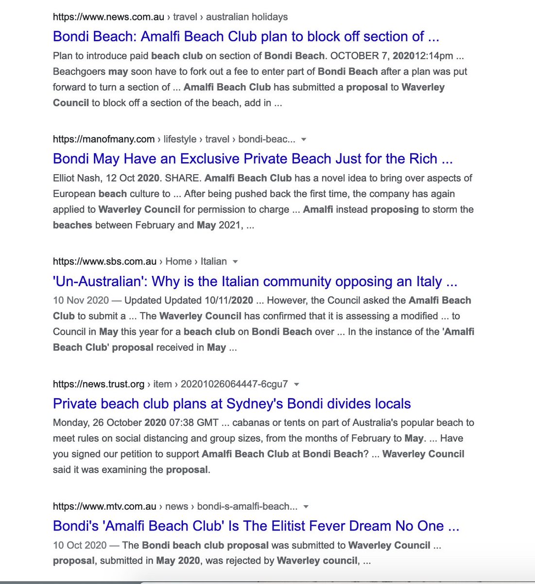 Lesson 2 - "Amalfi Beach Club" orHow To Get Brand Recognition & Attention When You Don't Have Any. In October last year, stories began circulating about a business placing a private beach club on Bondi Beach. It received massive coverage. And massive outrage.