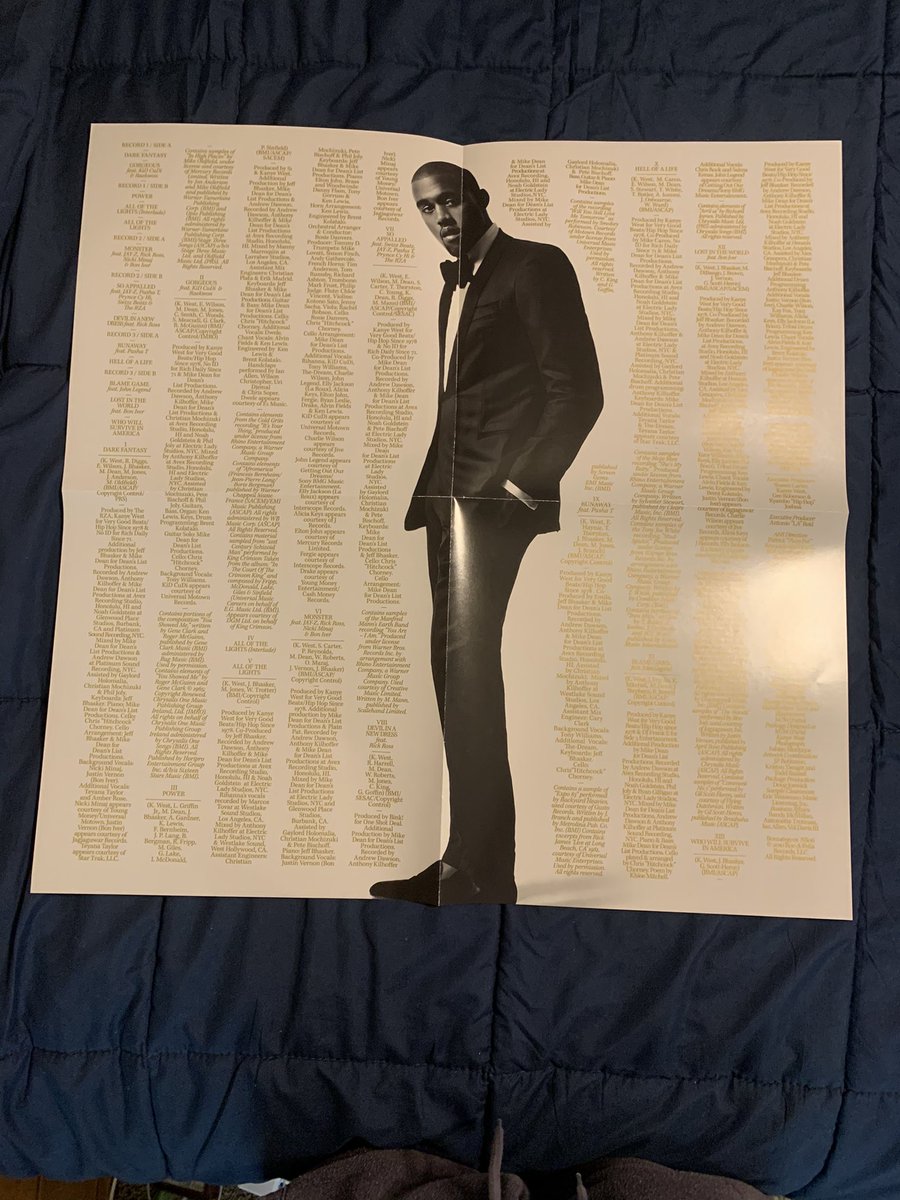 My Beautiful Dark Twisted Fantasy- Kanye West (pt.1) includes 24x36 double sided poster, and 5 interchangeable album covers