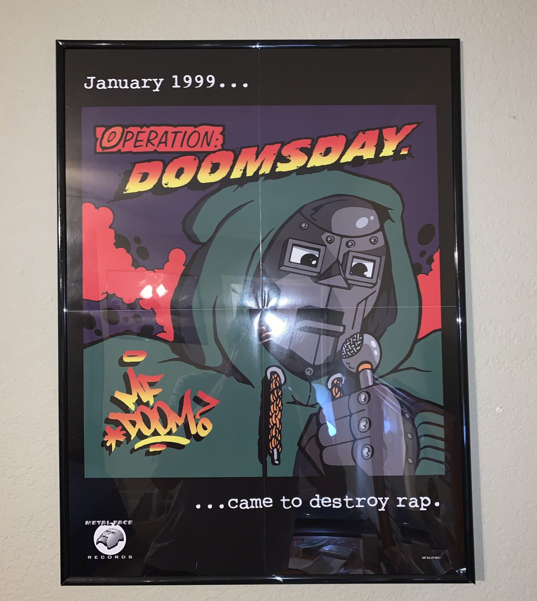 Operation Doomsday- MF DOOM, includes 24x36 poster