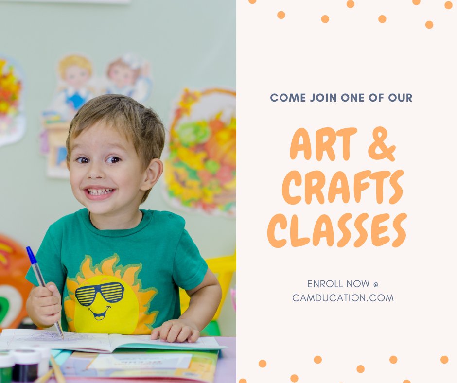 CAMEdServices's tweet image. Our young artists and their busy hands get to work creating artistic masterpieces all the time! Art is a great way to express emotion and personality, and we are happy to provide this outlet for our students. For more information, visit our website!