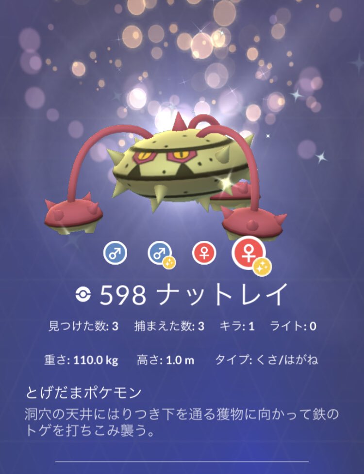 HaosamaQ's tweet image. 出なかったなぁヤブクロン😅

ポケモン図鑑コンプチェッカー
 ・通常 98.6% (731/741)
 ・色違い 93.6% (475/507)
 ・キラ 98.7% (708/717)...
 9db.jp/pokemongo/data… #ポケモンGO #9db #色違い　#テッシード