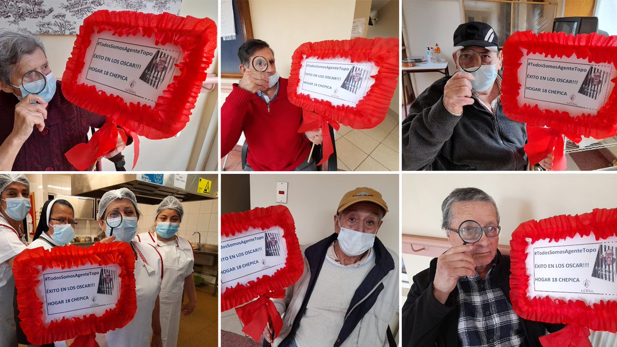 FundLasRosas's tweet photo. No ganó la estatuilla de los #Oscars , pero se ganó el corazón de todos nosotros. Muchas gracias #AgenteTopo por mostrar el mundo de los Hogares para los adultos mayores y crear consciencia de que todos tienen algo que aportar, sin importar la edad. #TodosSomosAgenteTopo https://t.co/qxm09Xrfha