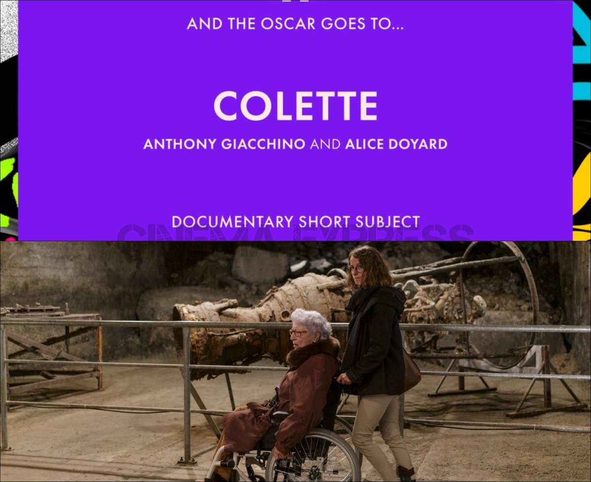 And the  #Oscar goes to...  #Colette The documentary is about a French Resistance member visiting a concentration camp where her brother was murdered.  #AcademyAwards2021  #Oscars2021  #Oscars  