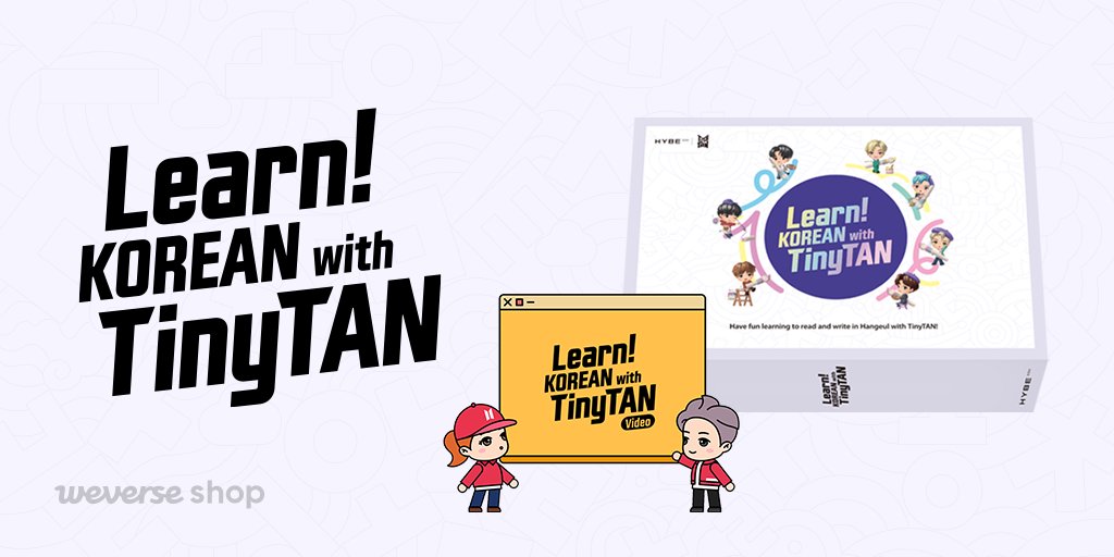 Weverse Shop 韓国語を学ぶ一番楽しい方法 Learn Korean With Tinytan Book Package Videoの予約販売開始 Motipenが含まれたbook Packageでハングルを学び Bts 映像でおさらいしてください Videoはglobal Shopでのみ購入可能 Global T