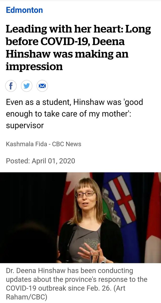 What happened to Dr Deena Hinshaw? Where did you go? I miss you these days. The person who cared about each and every one of her patients, whose mentors spoke so glowingly of her. The doctor who followed the science.  #ableg  #abhealth  #COVID19AB