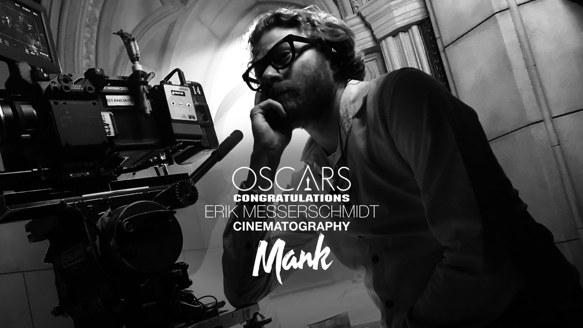 As good as gold! Congratulations #Oscar-winner Erik Messerschmidt, ASC on your well-deserved win for Best Cinematography on #DavidFincher’s masterpiece #Mank! #Oscars #AcademyAwards #Netflix #