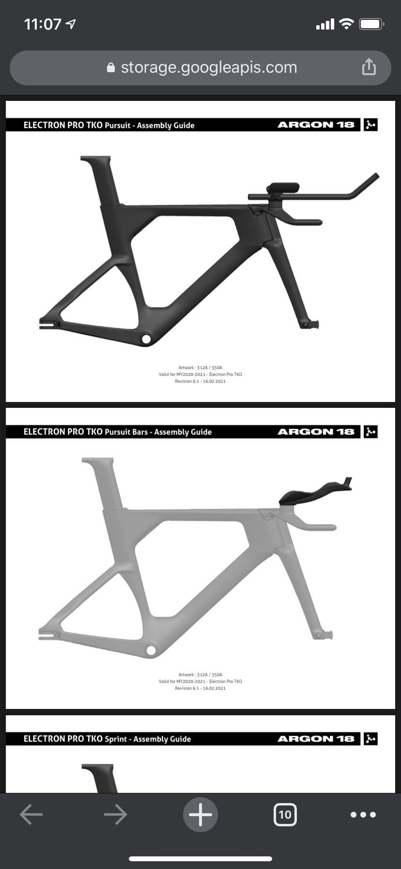 アルゴン18 ELECTRON PRO TKO SPRINT トラック 完成車 Argon 18