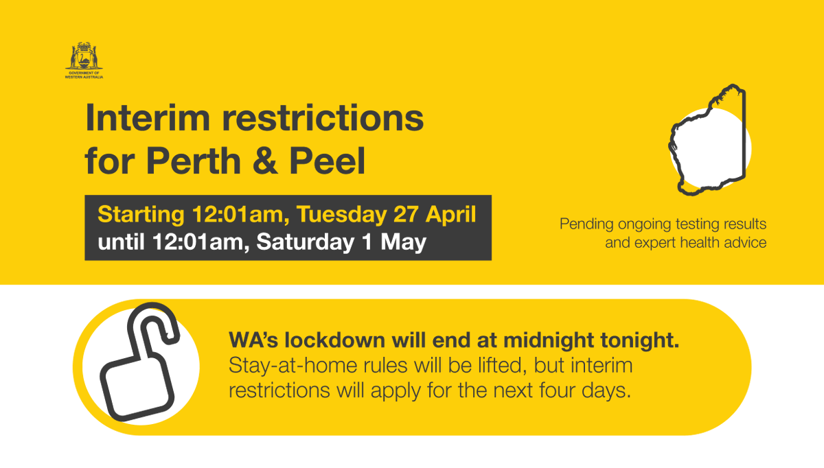 picture Covid Restrictions Perth Update mark mcgowan on twitter with no