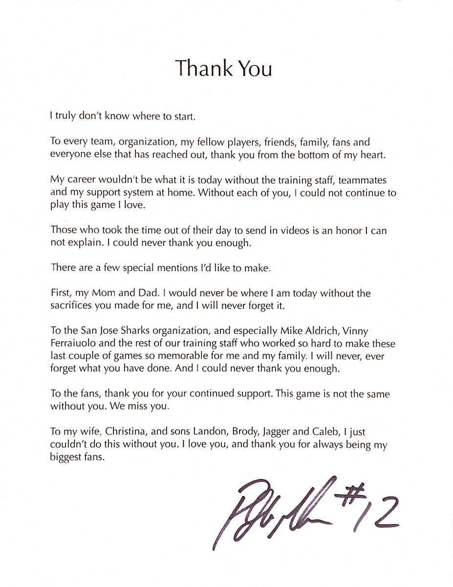 c_marleau's tweet photo. Thank you
-PM https://t.co/cGH8ugEHHS