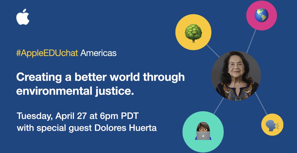 We look forward to joining the conversation. Mark your calendars! 
#challengebasedlearning #ChallengeForChange #AppleEDUchat