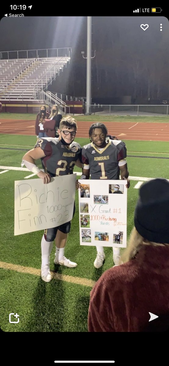 I want to congratulate Xavier Grant (#1) who accumulated 1000 yards in just 2 years of football at Arlington High School. I also want to congratulate Richie Finn(#23) on accumulating 1000 career yards as well. Stellar work for the dynamic Duo 🏈💯 <a href="/AHSAdmiral_Al/">Go Admirals</a>  <a href="/admiralad845/">AdmiralAthletics</a>