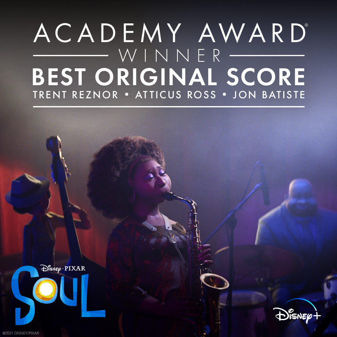 Congratulations to the entire cast and crew of #PixarSoul on winning the Academy Awards for Best Animated Feature and Best Original Score! #Oscars