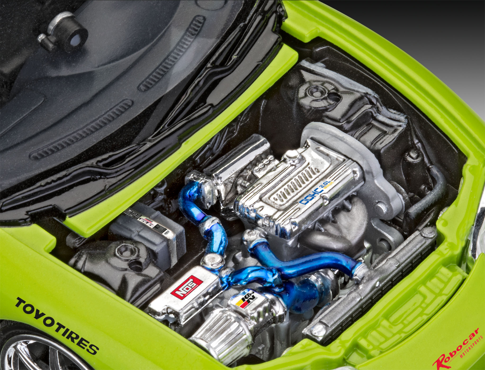 NO.129 1/25 イクリプス ワイルドスピード仕様 レベル製 エンジン付