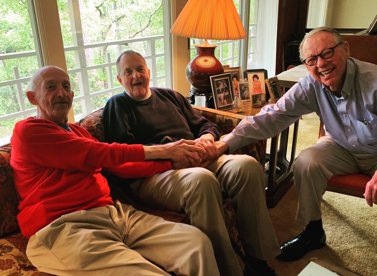 BenSuttonISP's tweet photo. The original #ThreeAmigos #CapnJohnRevelle #NickNicholson and #BennyLeeSutton gather in Murfreesboro! CanNOT imagine the great stories these boys shared! Among the finest men I’ve ever known, all played an important part in shaping my own life story. #LoveEmAll #GreatAmericans🇺🇸 https://t.co/4VVoqbUtuv