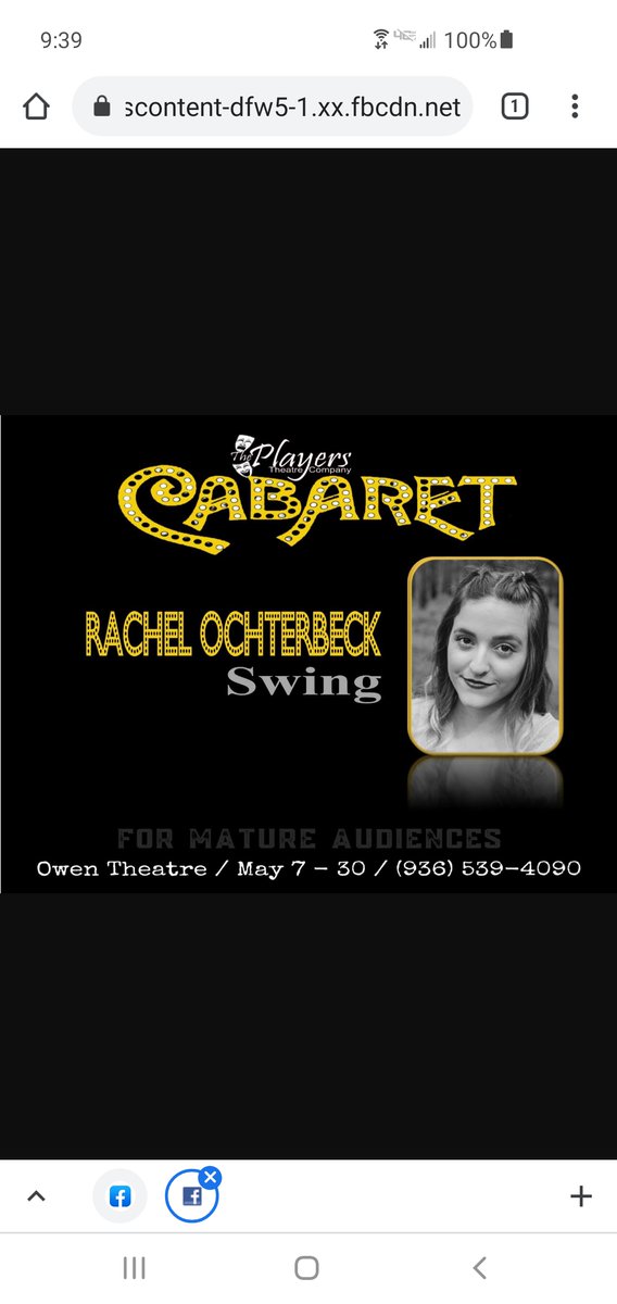 Meet The Players of Cabaret!
Rachel Ochterbeck loves being the swing in Cabaret! 
If not at rehearsal, you will find her with her cats and foster kittens.  
Auf Wiedersehen!

Come Cabaret weekends in May!
tinyurl.com/47t6ettp