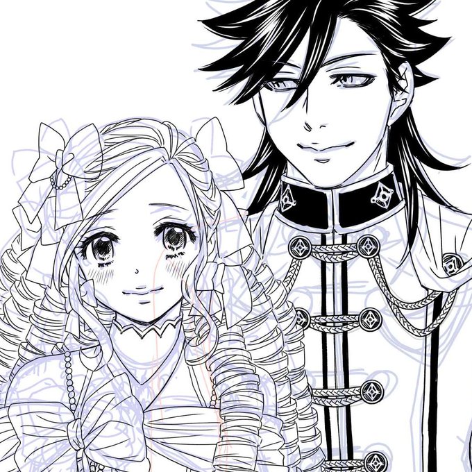 お相手の男子も線数多いンゴ…#ティーンズラブ #悪役令嬢 #TLコミック#腹黒ドS王子もうすぐ配信開始です。がんばりんぐ!※これは二話目の作画 