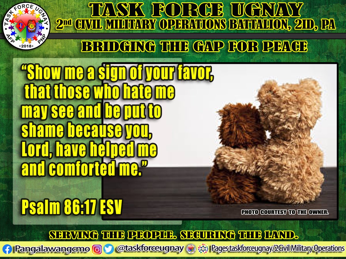 TaskUgnay's tweet photo. Good Morning Monday!
Have a blessed day ahead
Time makes fools of us all. Our only comfort is that greater shall come after us.
E. T. Bella Nella
#AFPyoucanTRUST
#BeSafeDoSafe
#TweetRetweet https://t.co/2UsVdNV3xF