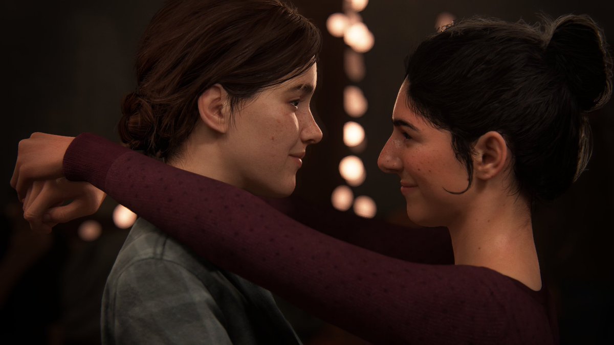 the last of us-the first game features ellie, a lesbian deurotagonist/protagonist (in dlc) and the second game features her as a protagonist in the second game, with her bisexual girlfriend deurotagonist dina. the game also features lev, a trans man!