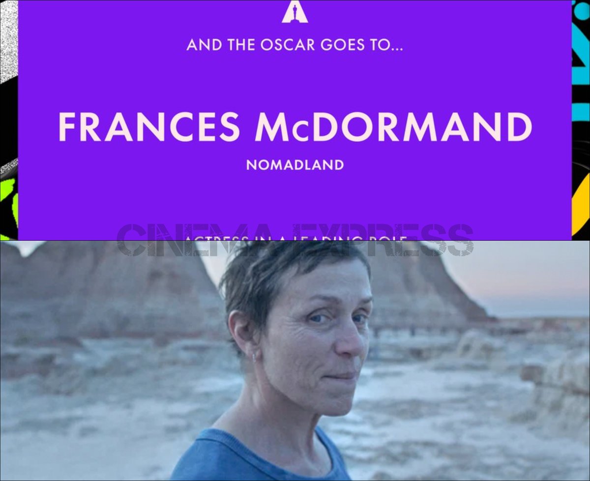 It is  #Nomadland  's day at the  #Oscars   as  #FrancesMcDormand picks her third Academy award for Best Actress in a Leading Role She has won every single time she's been nominated in this category... Legendary!  #Oscars2021  #academyAwards2021  #Oscars  