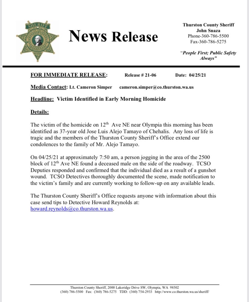 Victim Identified in Early Morning Homicide. 

#tcso