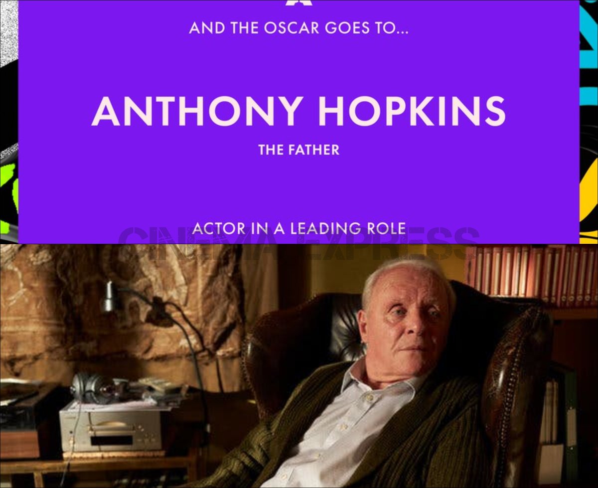 Whoa! IT is  #AnthonyHopkins who wins the  #BestActor Oscar at the  #93rdAcademyAwards for his role in  #TheFatherThe nomination made him the oldest actor to get nominated in this category, and the win gives him a place in history #Oscars2021  #academyAwards2021  #Oscars  