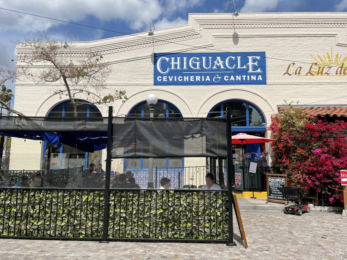 Olvera Street seemed to be faring okay, despite a huge fence around it and confusion from people not knowing if it was open. Alonso Arellano, the owner of Chiguacle, said on game days the restaurant was usually 75% Dodger fans but that was not the case today