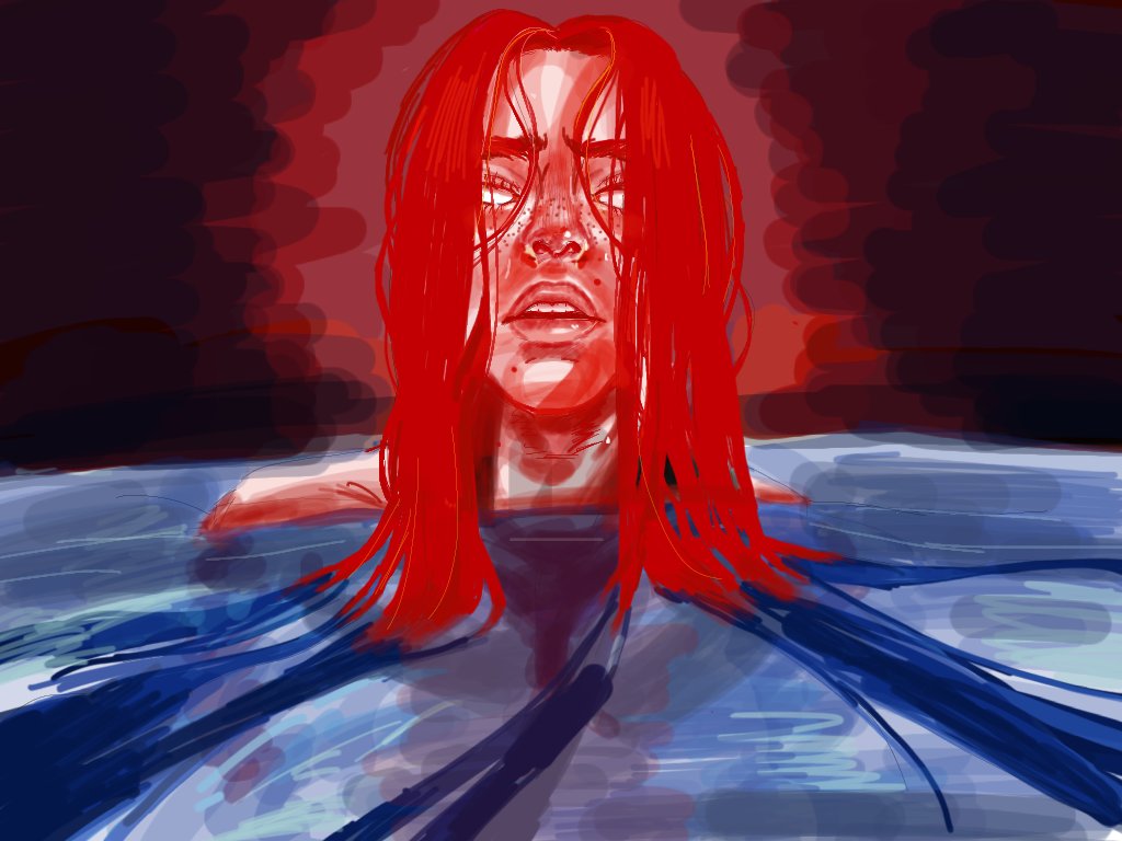 HafaKun's tweet photo. the new KALEO album #surfaceSounds is fucking with my brain
so I'm painting this
still in progress https://t.co/K7gq8VGY8m