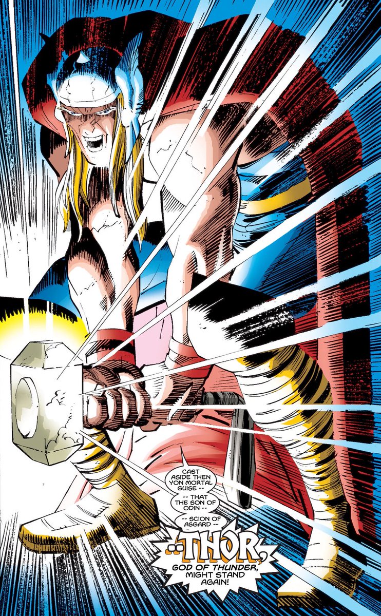 RT @CoolComicArt: Thor (1999) art by John Romita Jr. w/ @klausjansonnyc & Gregory Wright https://t.co/xqykI8buvO