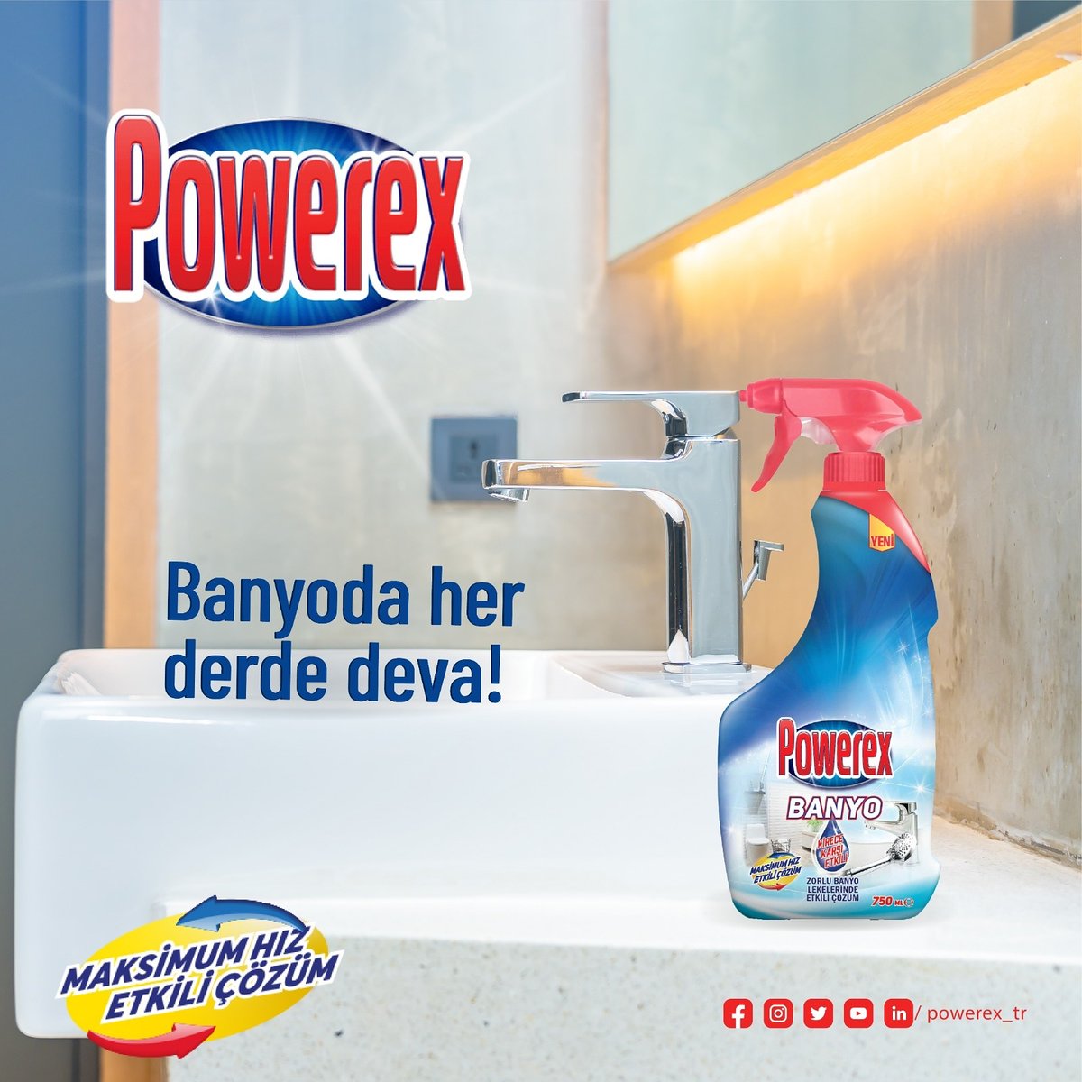 HER DERDİ ÇÖZEN FORMÜL!
.
 .
#Powerex #temzilik #clean #BanyoTemizliği #ferahlik #fresh