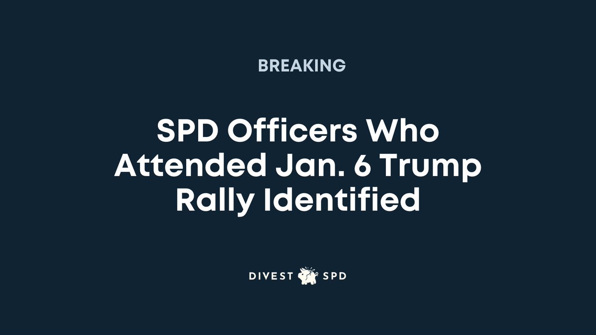 SCOOP: DivestSPD has now identified all six officers who attended the deadly Trump rally in DC on January 6th.Cw: Violence (THREAD)
