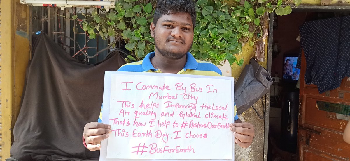 parisarpune's tweet photo. This #EarthDay we celebrate #EarthChampions from #Mumbai who choose #BusForEarth
It's time! @AUThackeray, @uddhavthackeray, @advanilparab, @AjitPawarSpeaks, @mieknathshinde
MUST recognise the role of good quality #PublicTransport to #RestoreOurEarth
#MahaBus50 #LakhKo50 https://t.co/RLbnQcPwCa