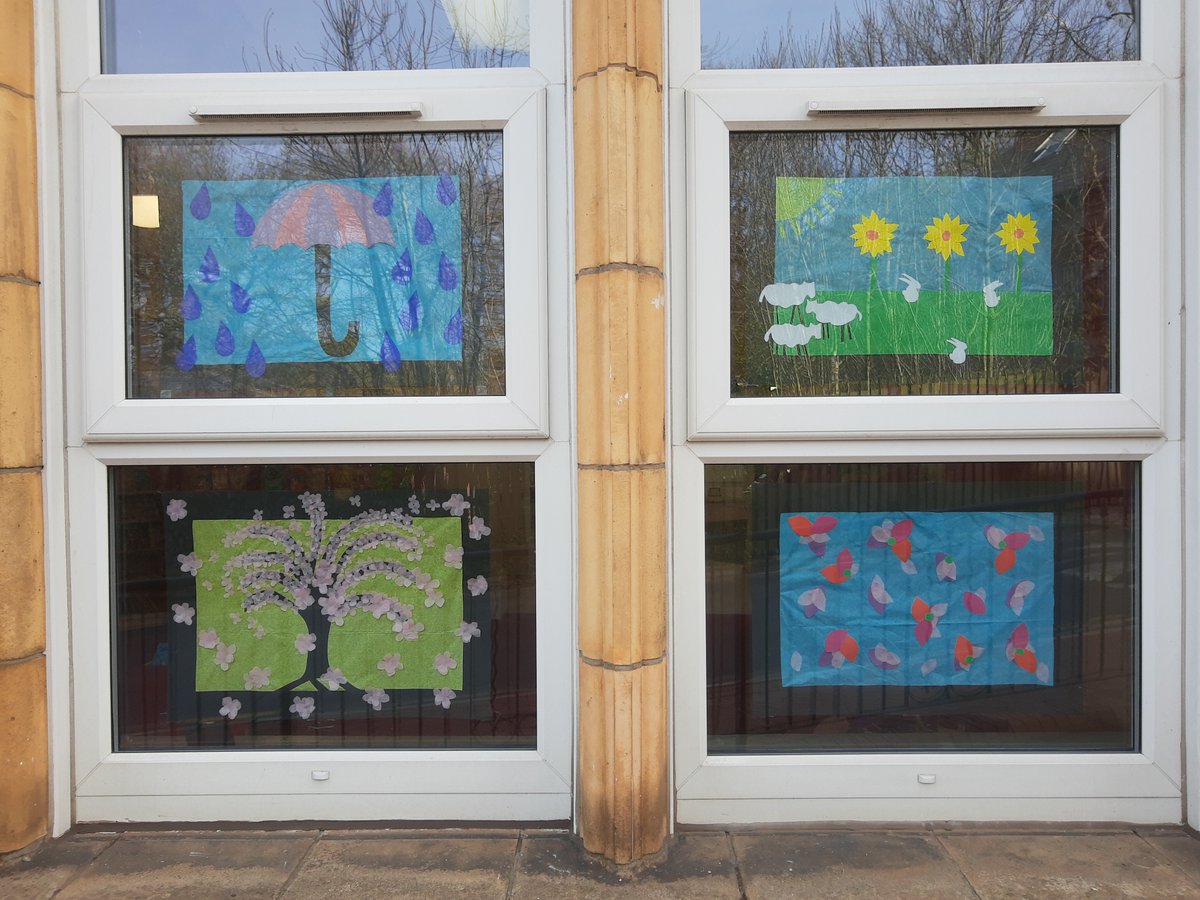 LancsLibraries's tweet image. Thank you to #CultureHacks Matilda, Eden and Nicola for these fabulous #SpringWindows that are brightening up #ChorleyLibrary