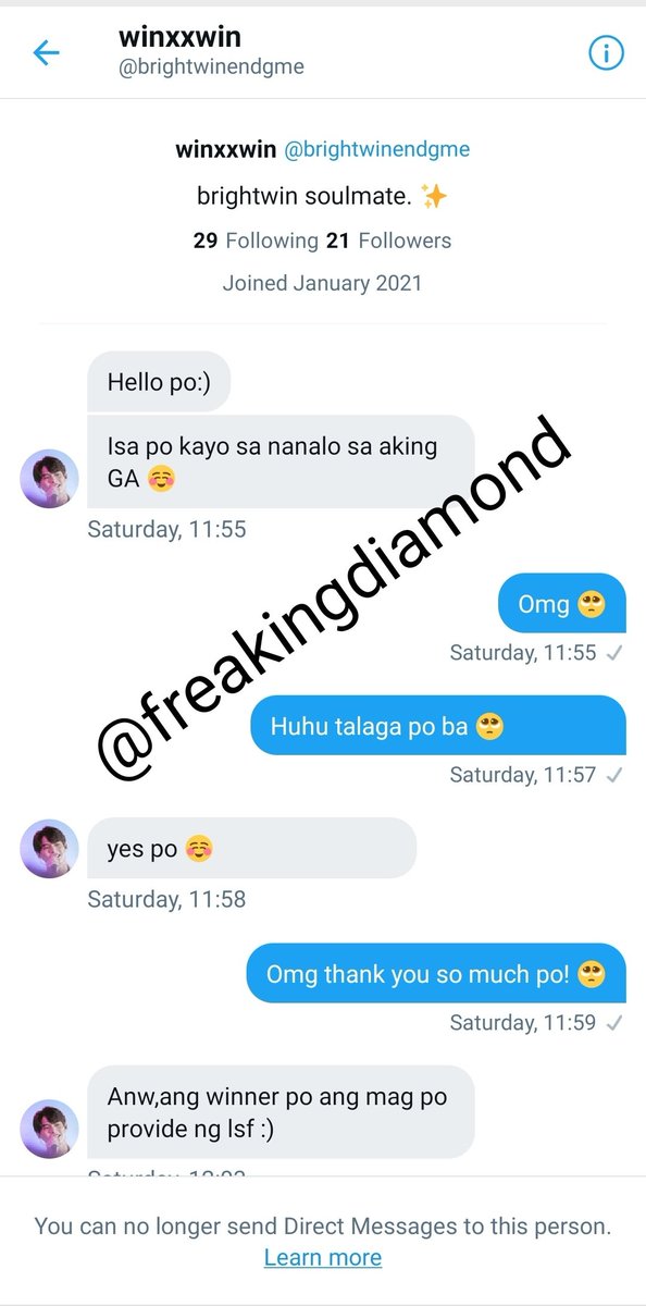 𝗦𝗖𝗔𝗠𝗠𝗘𝗥 𝗔𝗟𝗘𝗥𝗧 [ A Thread] Last saturday,  @brightwinendgme dmed me saying that I won her BW Kazz Magazine 165 giveaway and LSF is provided by the winner. At first, I thought it was a bit strange why she opted to message me instead of posting it online.