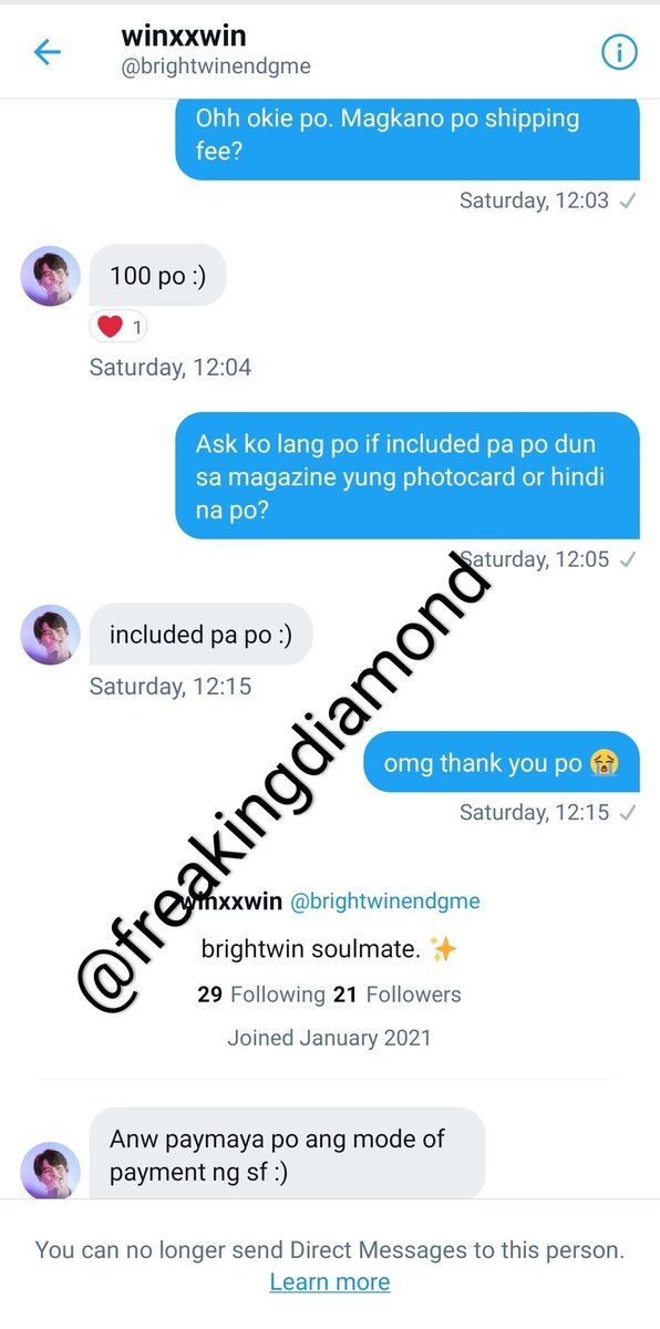 𝗦𝗖𝗔𝗠𝗠𝗘𝗥 𝗔𝗟𝗘𝗥𝗧 [ A Thread] Last saturday,  @brightwinendgme dmed me saying that I won her BW Kazz Magazine 165 giveaway and LSF is provided by the winner. At first, I thought it was a bit strange why she opted to message me instead of posting it online.