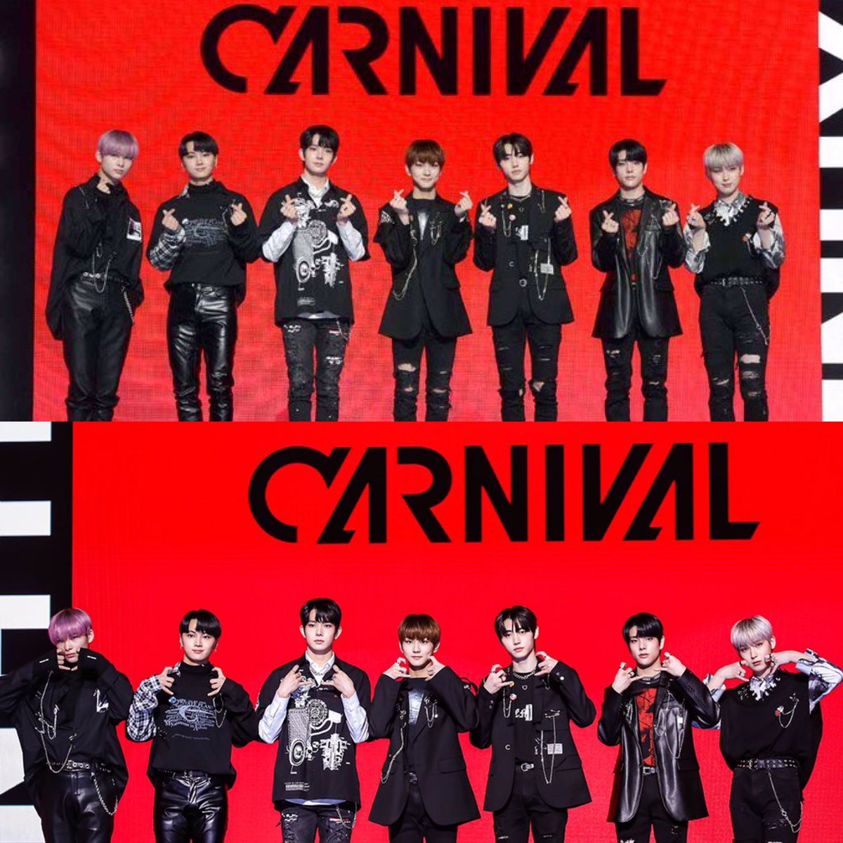belovedjake's tweet photo. enhypen press conference

border : day one              border : carnival https://t.co/7xAvYcrJvh