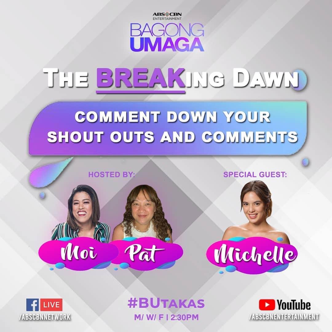 MVCrowd's tweet photo. Yey. Nasaktong 9th Anniversary ng MVCrowd ngayon tapos si @MichelleVito  ang nasa Breaking Dawn. ❤️ Mamimiss ka namin Angge. 💕💕💕 #BUtakas https://t.co/xicsjivR30
