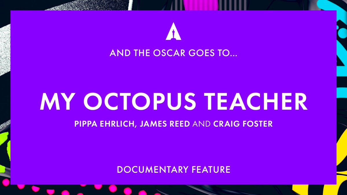Moni_R's tweet photo. Look who is an @Oscars  Winner #myoctopusteacher! Congratulations - @netflix  @PippaEhrlich, #JamesReed &amp; #CraigFoster #SeaChangeProject, @OffTheFence  @ZDFEnterprises #GreatAfricanSeaForest @Wesgro @FilmCapeTown @nfvfsa @DocFilmmakersSA @EncountersDoc @timharris https://t.co/P0zyaXV0vh