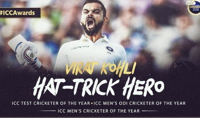 2018 :Sir Garfield Sobers Trophy (ICC Cricketer of the Year)ICC ODI Player of the YearICC Test Player of the Year
