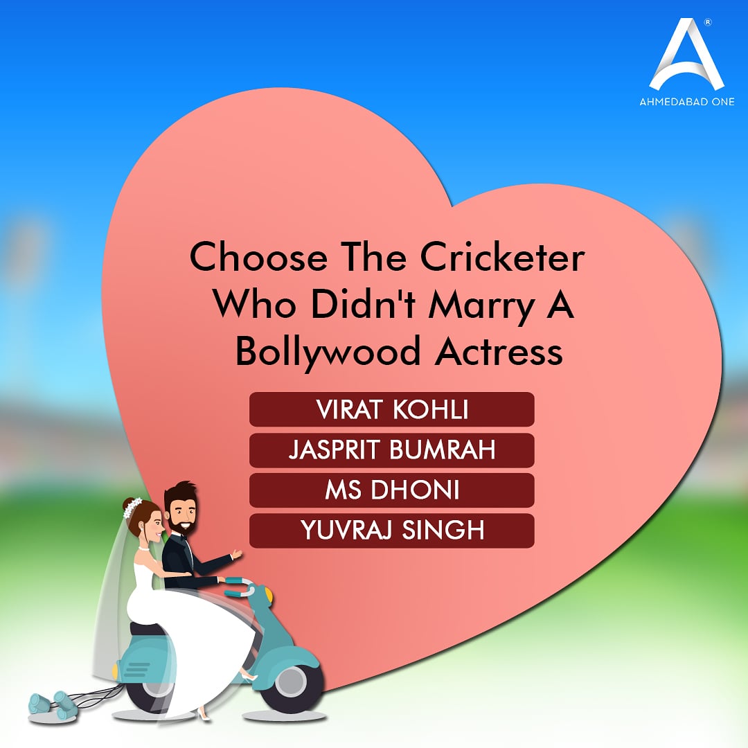 Hey cricket lovers! Let's find out how much are you into films. Out of the above-mentioned cricketers, choose the one who didn't marry a Bollywood actress. Could you find out the right option yet?? #indianmall #nexusmalls #contestalert #AhmedabadOne #ahmedabad #mallsinahmedabad