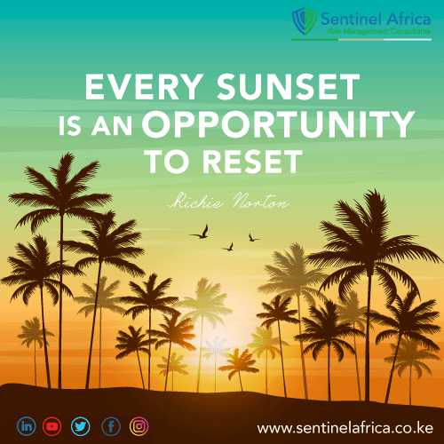 SentinelAfrica's tweet photo. #MondayMotivation
Good morning, choosing to reset your goals, your actions, your dreams is available to you each new day. Every sunset is an opportunity to reset your goals to what you want it to be.
Happy Monday and Happy week!
#Quoteoftheday #RichieNorton #BeTheSentinel https://t.co/PwEGV9KAUu